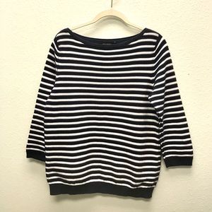 Sz M Banana Republic Blue & White Striped Sweater